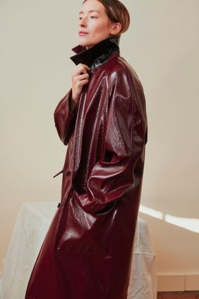 Trench coat Vahi Burgandy