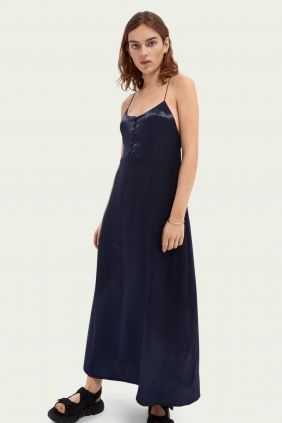 Comprar online Vestido Lecero Maison Scotch en Azul Oscuro 